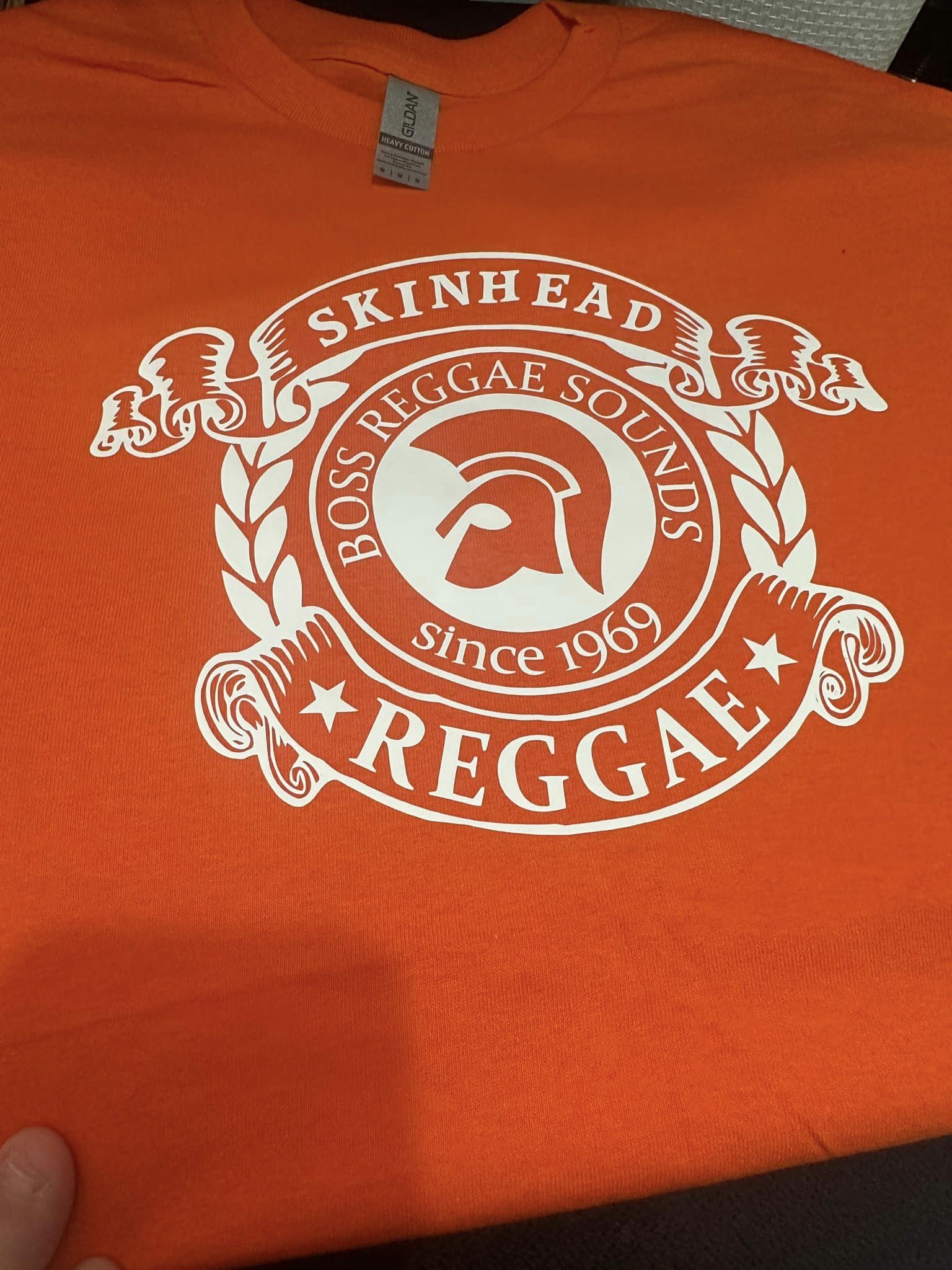 Skinhead Reggae T-Shirt Orange/White